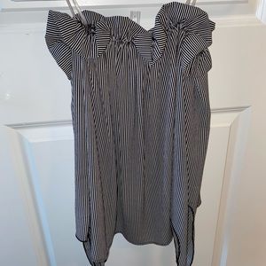 Stripped Off the Shoulder Top